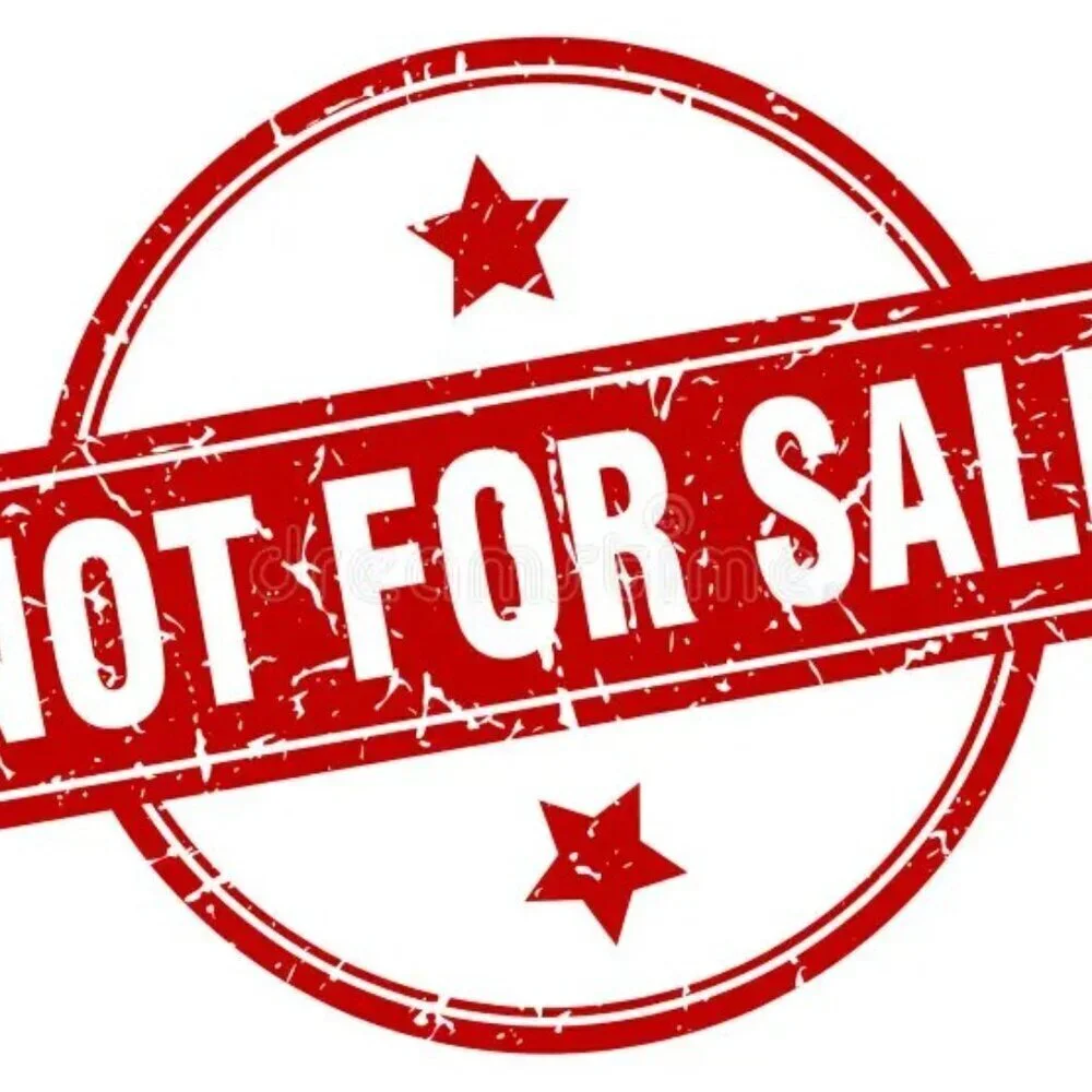 NOT FOR SALE